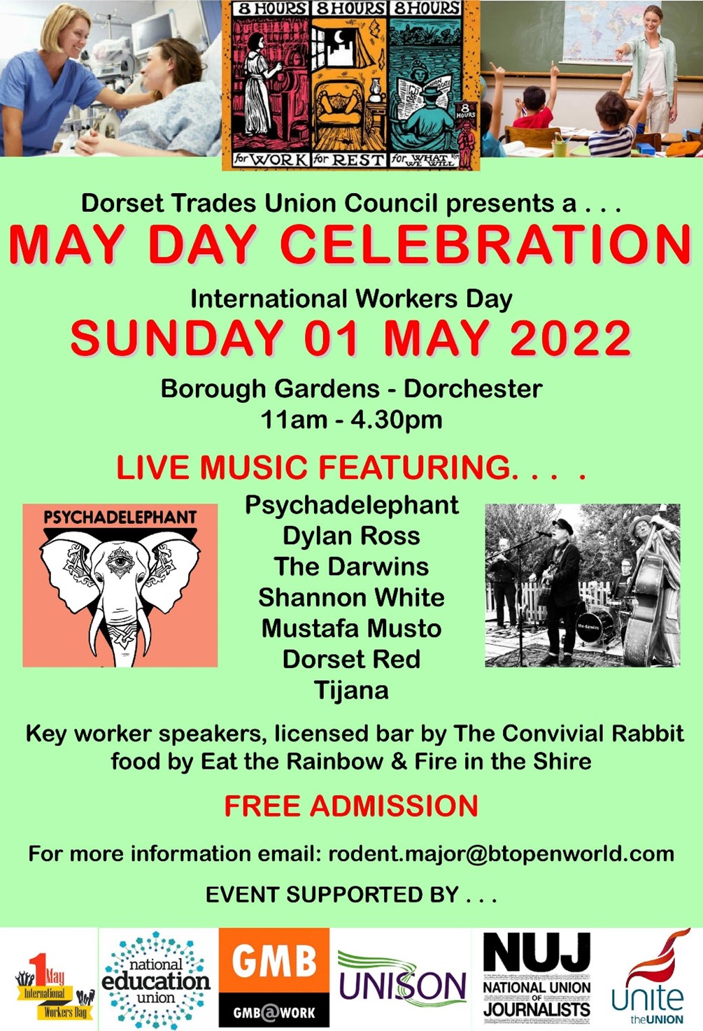 Meet WAND at Dorset Trades Union Mayday Celebration